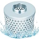 3 Inch Round Suction Strainer, 9.5mm Holes, Water Pump Intake Screen, NPT