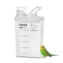3 Qt/2.8 L Bird Seed Storage Container, Pet Food Container(2.8L, White)