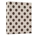 3 Ring Binder Brown Polka Dots 1.5 inch Binders