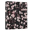 3 Ring Binder Cherry Blossoms Black 1.5 inch Binders