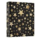 3 Ring Binder Gold Star Black 1.5 inch Binders Three Ring Binders