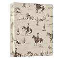 3 Ring Binder Western Cowboy Equestrian Desert Horses Plant 1.5 inch Binders