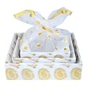 3 Set Gift Organizer Baskets, Wedding favour baskets, Dry fruit Gifting Box, Wedding Hamper Trays, Baby Shower Gift Packing (Baby Pink)