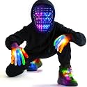 3 Set Halloween Gesture Sensing LED Mask Gloves & Shoelaces, Teen Boy Gifts