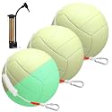 3 Set Portable Tetherball Glow in The Dark with Carabiner Ball Pump Needle