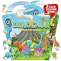 3 Sets of Reusable Jelly Stickers Books - Jelly Sticker Books for Kids - Airplane and Car Travel Toys Educational Gifts for Boys and Girls (Dinosaur+Ocean+Animal