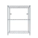 3-Shelves Wheels Heavy Duty Steel Storage Rack