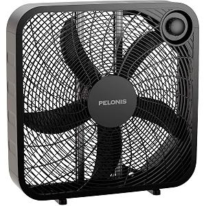 3-Speed Box Fan for Full-Force Circulation with