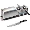 3-Stage Electric Knife Sharpener for Kitchen Knives, Silver