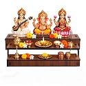 3 Steps for Pooja Mandir | Pooja Stand for Idols | 15 Inch Wooden Stand