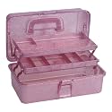 3-Tier Stackable Storage Organizer, Pink&Red