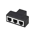 3 Way/4Way RJ11 6P6C Telephone Jacks Splitters Adapter Port for Home and Office Use Strong Anti-Interference Ability Telephone Splitter