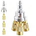 3-Way Air Manifold Splitter 1/4" NPT, Aluminum & Brass, 3 Hose Connectors