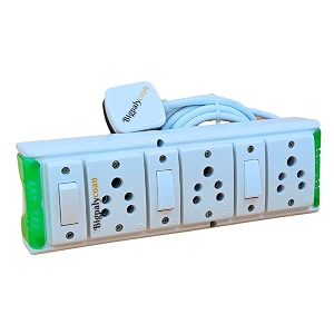 3 Way Electric Extension Board with Individual