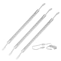 3 x 12 LED Strip Kit - White Cover with Warm White Light (3,000k) - Under Cabinet Furniture 120v/110v - Dimmable - Line Voltage - Professional Grade Electrician