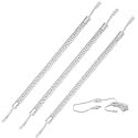 3 x 16 LED Strip Kit - White Cover with Warm White Light (3,000k) - Under Cabinet Furniture 120v/110v - Dimmable - Line Voltage - Professional Grade Electrician