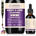 30-in-1 Kidney &amp; Liver Cleanse Detox &amp; Repair Drops, Blueberry, 1P