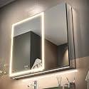 3028 inch Two-door Aluminum LED Lighted Bathroom