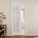 Pocket Door,10-Lite Frosted Glass Doors,Solid Door,30x80 Door