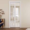Pocket Door,15-Lite Clear Glass Doors,Home 30x80 Sliding Door