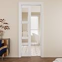 Pocket Door,3-Lite Clear Glass Doors,Home 30 x 80 Sliding Door