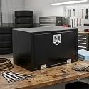 30"x18"x18" Steel Underbody Truck Tool Box with Lock, Black