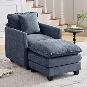 30 Cloud Single Couch with Ottoman Cloud