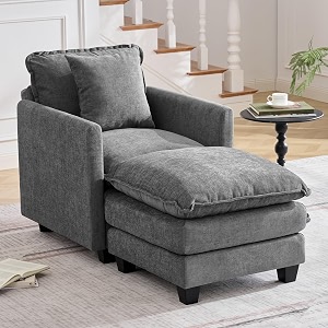 30 Cloud Single Couch with Ottoman Cloud