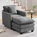 303939 Cloud Single Couch with Ottoman Cloud