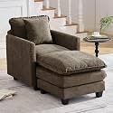 303939 Cloud Single Couch with Ottoman Cloud
