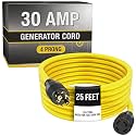 30 Amp Generator Cord, Generator Cord, 240 Volt, 30amp, 25 FT, 7500W
