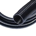 30 FT 1/4” Wire Loom Split Tubing,Dog Cat Cord Protector,Split Wire Loom Tubing Wire Conduit – Black (30FT 1/4")