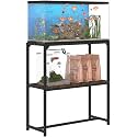 Mondazie 20-30 Gallon Fish Tank Stand, 30" L x 12" W x 32.2" H, Black