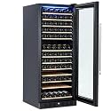 Takywep 30 inch Single Zone Wine Fridge，155 Bottles Wine Refrigerator Built-in or Freestanding Wine Cellar Stainless Steel Wine Fridge with Double Layer Glass Door for Home, Kitchen, or Office