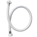 30 inch White Braided Nylon and Reinforced PVC Water Hose,Hose Connector