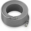 30 Meter CAT 6 Ethernet Patch Cable, RJ45 Computer Network Cord, Cat 6 Patch Cord LAN Cable UTP 24AWG (30m, Grey)