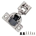 30 Pcs 1/2" Overlay Soft Close Cabinet Hinges 105° 3 Way Adjustable