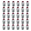 30-Pack 3/8" Snap-In MC Connectors, 1/2" Knockout, UL Listed