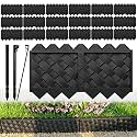 30 Pack Flower Bed Edging Borders, Landscape Edging with Stakes, 5" X 30ft