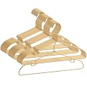 30 Pack Gold Aluminum Hangers, 16.5 Inch Non-Slip Metal Clothes Hangers, Lightweight Sturdy and Bulk Space-Saving Hangers for Pants, Skirt, Shirt, Dress, Tie