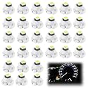 30 Pack T3 LED Dash Bulbs, 8mm Base 3030 SMD LED Instrument Cluster Light Replacement for Automotive HVAC AC Heater Panel Gauge Shift Indicator Map Dome (White Light)