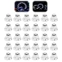 30 Pack T3 LED Dash Bulbs, 8mm Base 3030 SMD LED Instrument Cluster Light Replacement for Automotive HVAC AC Heater Panel Gauge Shift Indicator Map Dome (Blue Light)