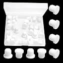 30 Pcs 8.5 mm/0.34 in Silicone Rubber Plug for 8 mm Small Round Holes