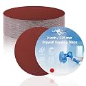 30 PCS 9 Inch Sanding Discs, 40-240 Mix Grit Hook and Loop Round Sandpaper