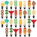 30 Pcs Bean Sprout Hair Clips Plant Styles,Bbq