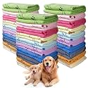 30 Pcs Dog Towels for Drying Dogs Bulk 20 x 40 Inch Quick Drying Pet Bath Towels Colorful Pet Grooming Towel Absorbent Microfiber Towel for Small Medium Large Dog Puppy Cat (Multicolor)