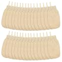 30 Pcs Exfoliating Gloves Beige Ramie Bath Mitt with Loop