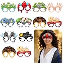 30 Pcs Passover 10 Plagues Glasses for Seder Table Decor, Fun Jewish Holiday Paper Masks Party Favors, Pesach Photo Booth Props, Educational Activity & Decorations for Seder Dinner