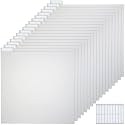 30 Pieces 12 x 12 Inches Scrapbook Tabbed Dividers Scrapbook Paper Storage Dividers Page with Labels for Storage Box Cards File Holder