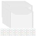 30 Pieces Clear Die &amp; Stamp Plastic Storage Bag, Resealable Large Envelope Pocket for DIY Scrapbooking Paper Card Craft Making and Cutting Dies Stencil (7"x5")